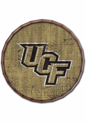 UCF Knights Cracked Color 24 Inch Barrel Top Sign - Green