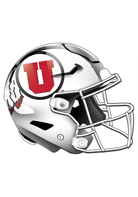 Utah Utes 24in Helmet Cutout Sign - Red