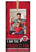 Utah Utes The Toughest Fan Sign - Red
