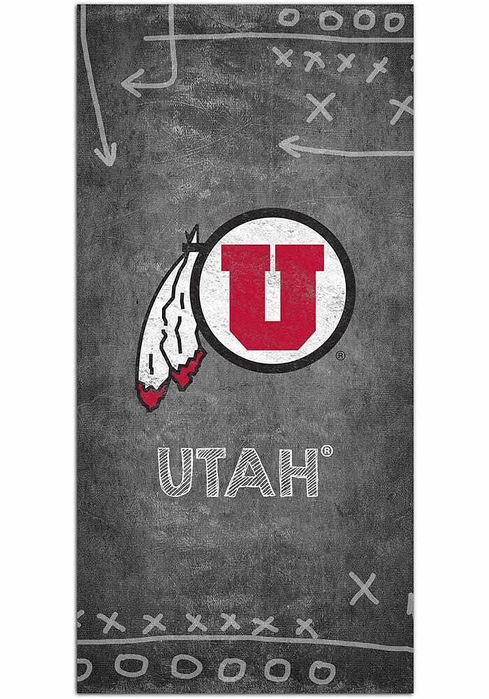 Utah Utes Chalk Playbook Sign - Red