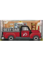 Utah Utes Best Dad Truck Sign - Red
