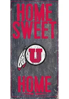 Utah Utes Home Sweet Home Sign - Red