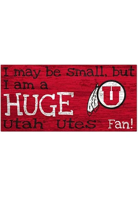 Utah Utes Huge Fan Sign - Red