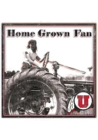 Utah Utes Aluminum Can Sign - Red