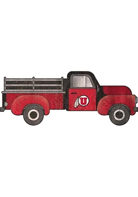 Utah Utes 15 Inch Truck Sign - Red