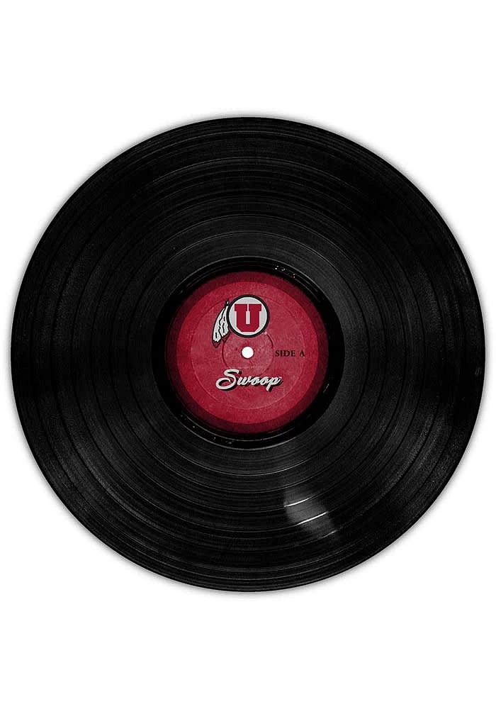 Utah Utes 12 Inch Vinyl Circle Sign - Red