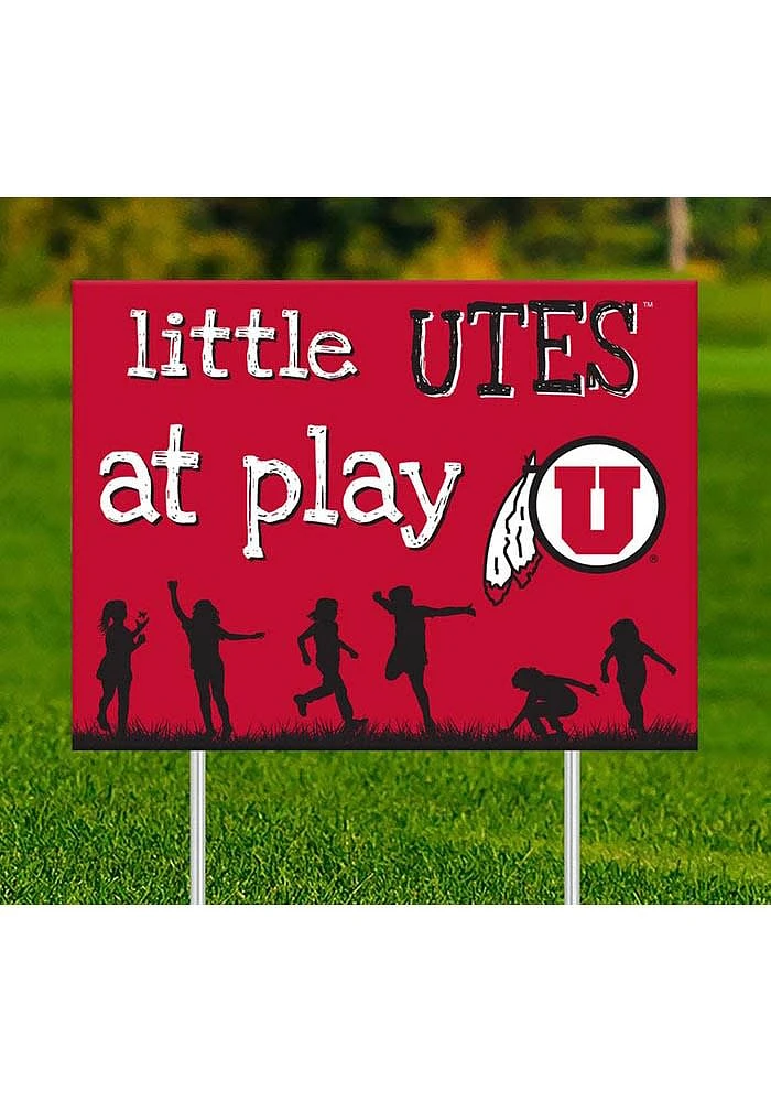 Utah Utes Little Fans at Play Yard Sign - Red
