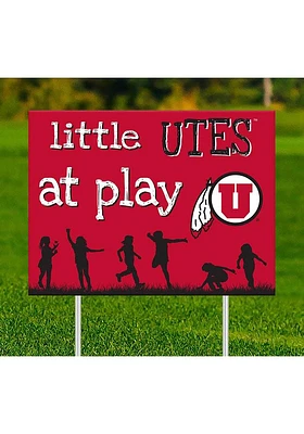 Utah Utes Little Fans at Play Yard Sign - Red
