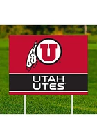 Utah Utes Team Yard Sign - Red