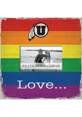 Utah Utes Love Pride Picture Frame - Red