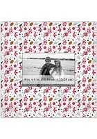 Utah Utes Floral Pattern Picture Frame - Red