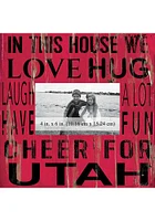 Utah Utes In This House 10x10 Picture Frame - Red