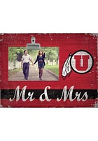 Utah Utes Mr and Mrs Clip Picture Frame - Red