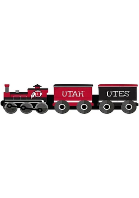 Utah Utes Train Cutout Sign - Red