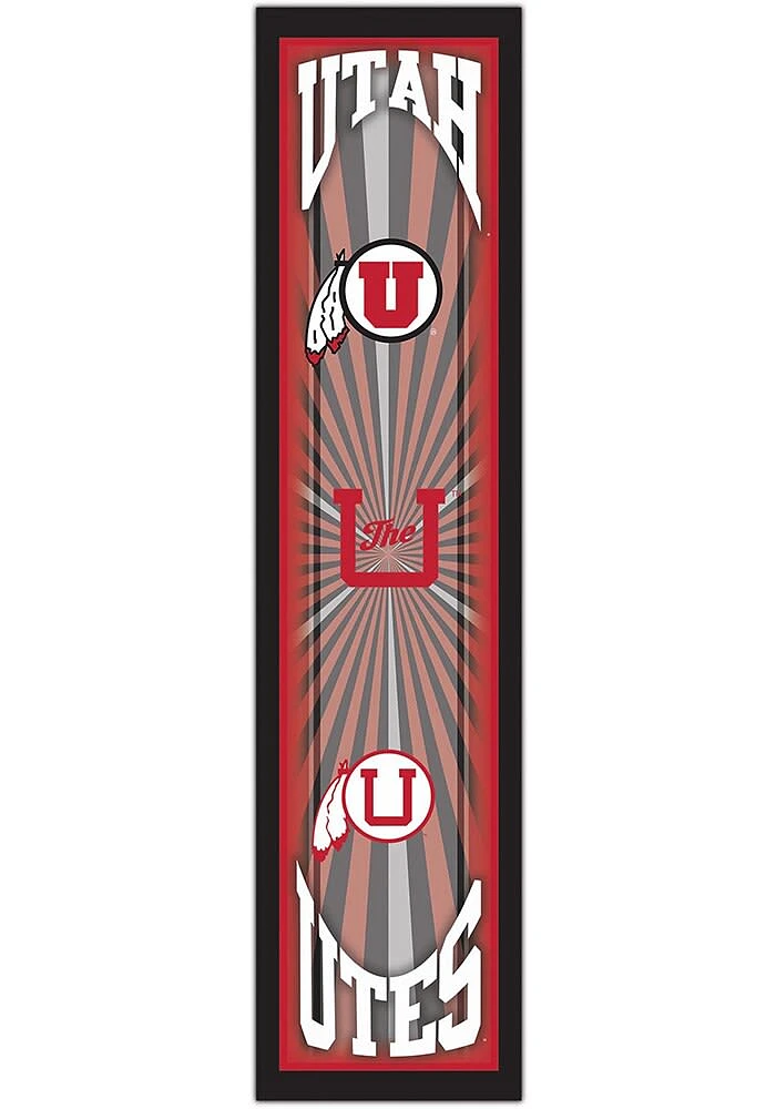 Utah Utes Throwback Sign - Red