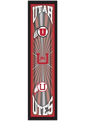 Utah Utes Throwback Sign - Red