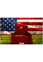 Utah Utes Patriotic Retro Truck Sign - Red