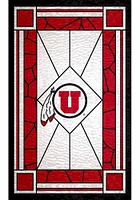 Utah Utes Stained Glass Sign - Red