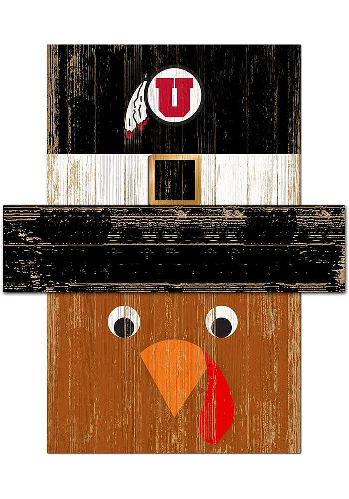 Utah Utes Turkey Head Sign - Red