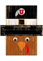 Utah Utes Turkey Head Sign - Red