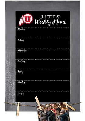 Utah Utes Weekly Chalkboard Picture Frame - Red