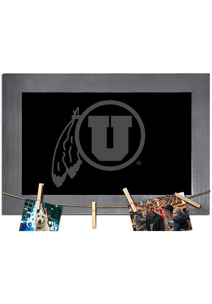 Utah Utes Blank Chalkboard Picture Frame - Red