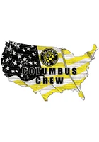 Columbus Crew USA Shape Flag Cutout Sign - Yellow