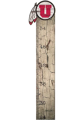 Utah Utes Growth Chart Sign - Red