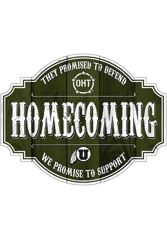 Utah Utes OHT 24in Homecoming Tavern Sign - Red
