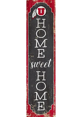 Utah Utes 48 Inch Home Sweet Home Leaner Sign - Red