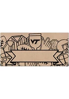 Virginia Tech Hokies Banner Coloring Sign - Maroon