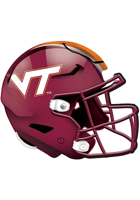 Virginia Tech Hokies 12in Authentic Helmet Sign - Maroon