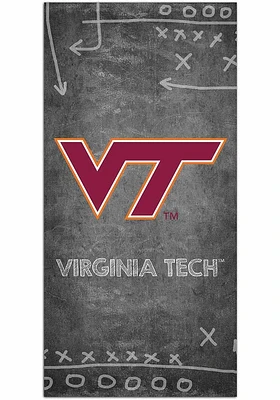 Virginia Tech Hokies Chalk Playbook Sign - Maroon