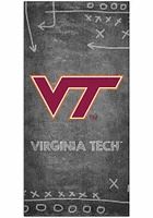 Virginia Tech Hokies Chalk Playbook Sign - Maroon