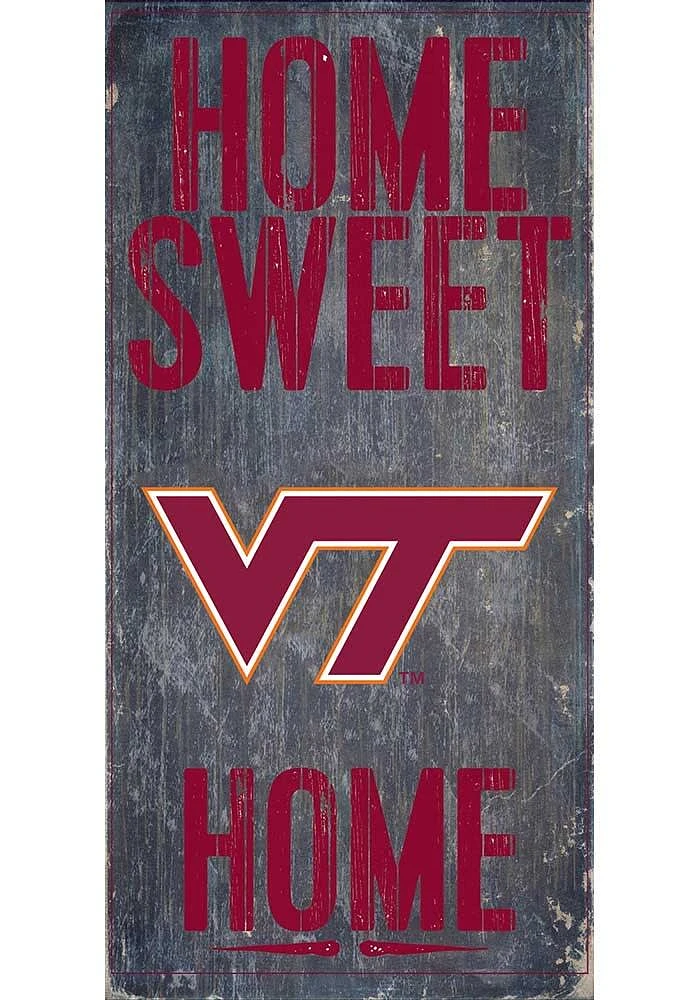 Virginia Tech Hokies Home Sweet Home Sign - Maroon