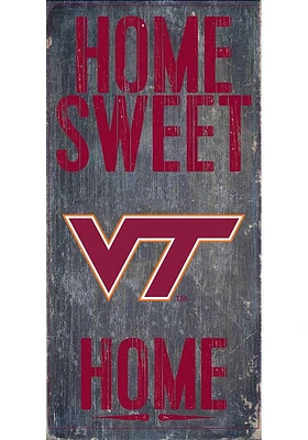 Virginia Tech Hokies Home Sweet Home Sign - Maroon