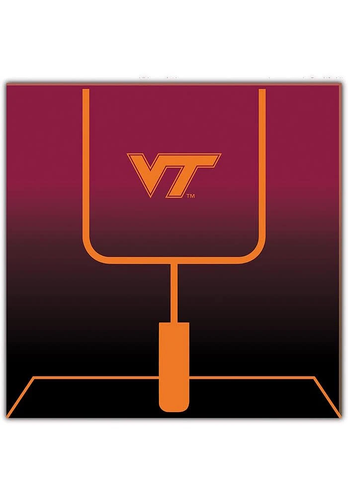 Virginia Tech Hokies Goal Gradient Sign - Maroon