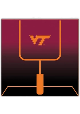 Virginia Tech Hokies Goal Gradient Sign - Maroon