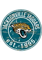 Jacksonville Jaguars Established Date Circle 24 Inch Sign - Green