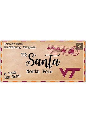Virginia Tech Hokies To Santa Decor