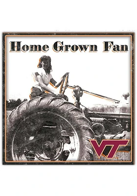 Virginia Tech Hokies Aluminum Can Sign - Maroon