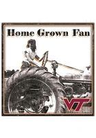 Virginia Tech Hokies Aluminum Can Sign - Maroon