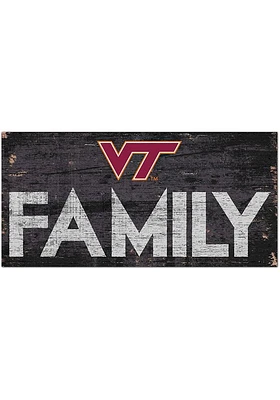 Virginia Tech Hokies Family 6x12 Sign - Maroon