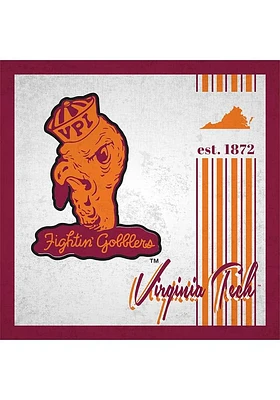 Virginia Tech Hokies Album Sign - Maroon