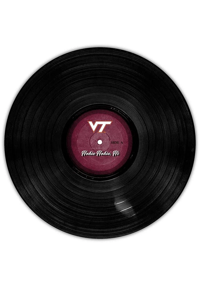 Virginia Tech Hokies 12 Inch Vinyl Circle Sign - Maroon