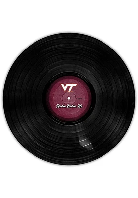 Virginia Tech Hokies 12 Inch Vinyl Circle Sign - Maroon