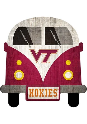 Virginia Tech Hokies Team Bus Sign - Maroon