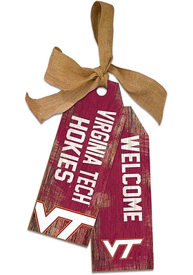 Virginia Tech Hokies Team Tags Sign - Maroon