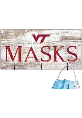 Virginia Tech Hokies Mask Holder Sign - Maroon