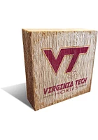Virginia Tech Hokies Logo Block Sign - Maroon
